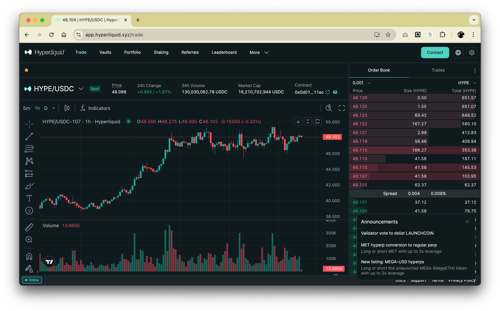 Hyperliquid 交易所