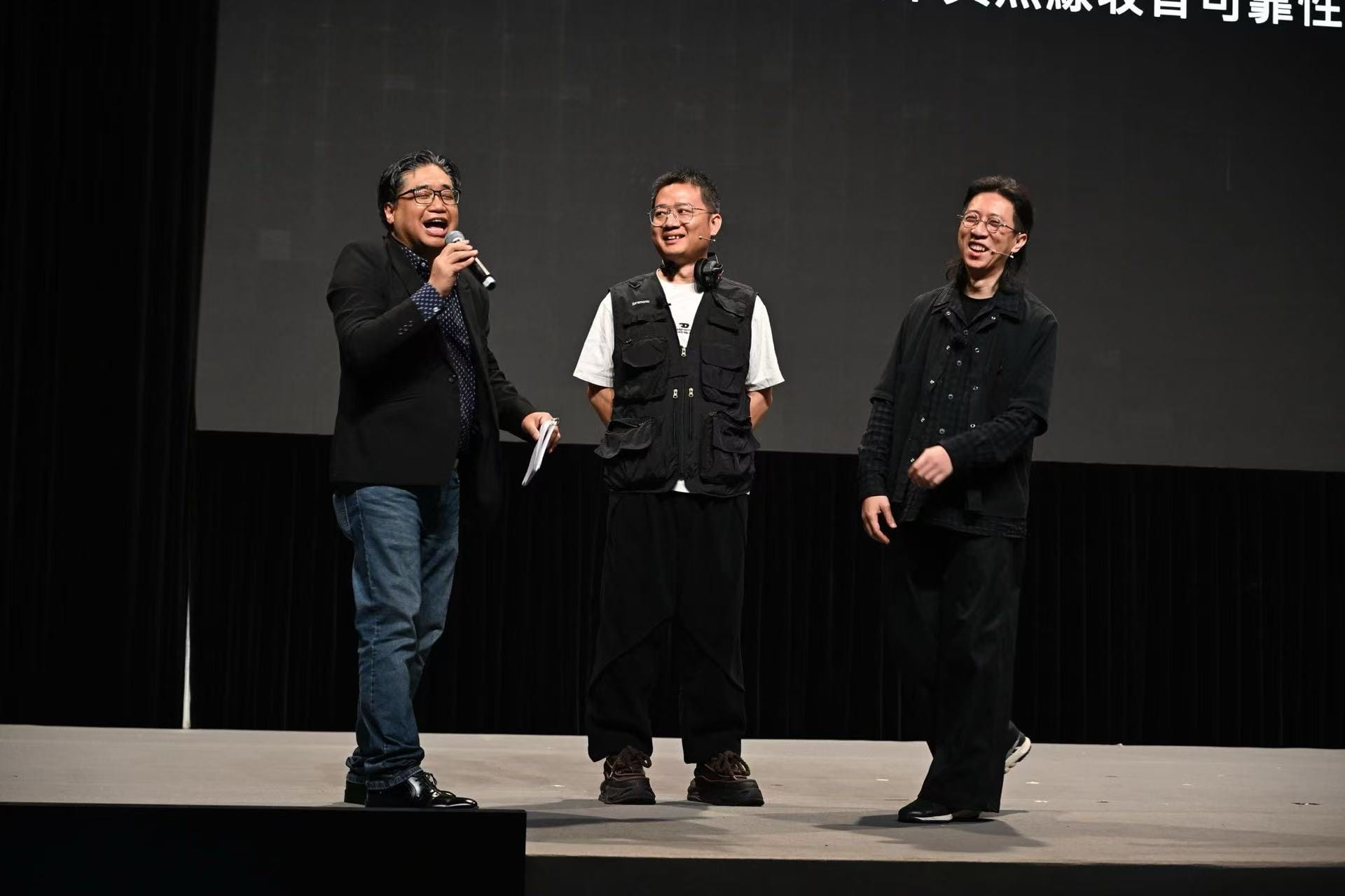「Saramonic 影視製作工作流講座」活動司儀-甄子程、Saramonic 解決方案總監王春富先生、嶺南聲音指導劉琪先生 (BOBO)