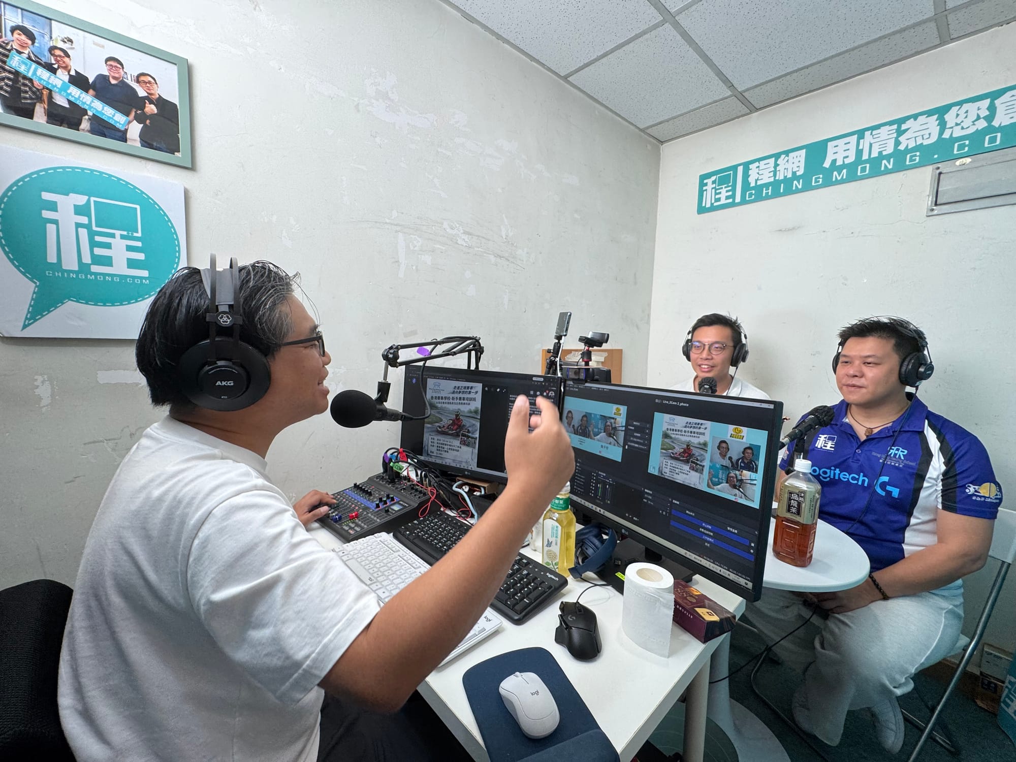 《子程宅急便》節目主持甄子程早前邀請「香港賽車學校」創辦人冼浩明(Senna)及他的學員連家禧(Eason)